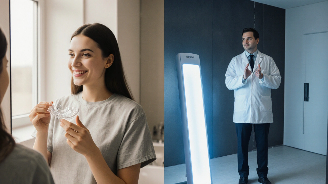 Domácí bělení zubů vs. profesionální bělení: Která metoda je efektivnější?