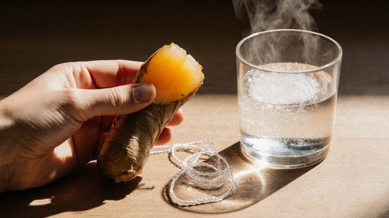 Čerstvý křen, solná pláchnutí a zubní nit – přírodní prostředky pro zdraví dásní.