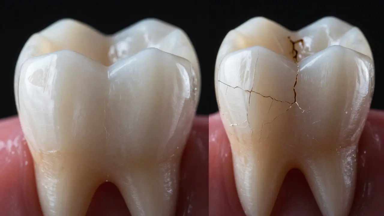 Proč se mi rozpadají zuby? Příčiny, bruxismus a řešení