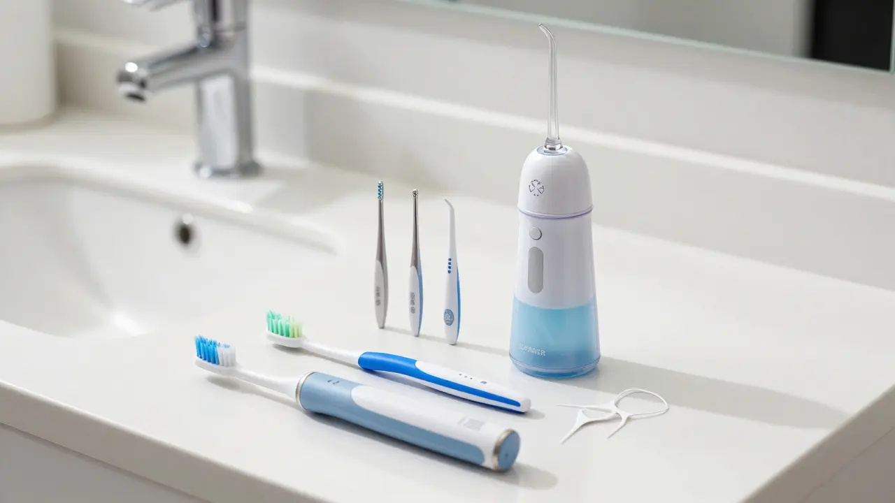 Hygienické pomůcky pro čištění rovnátek