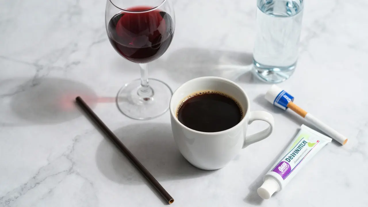 Káva, víno a ústní hygiena jako faktory ovlivňující barvu zubů