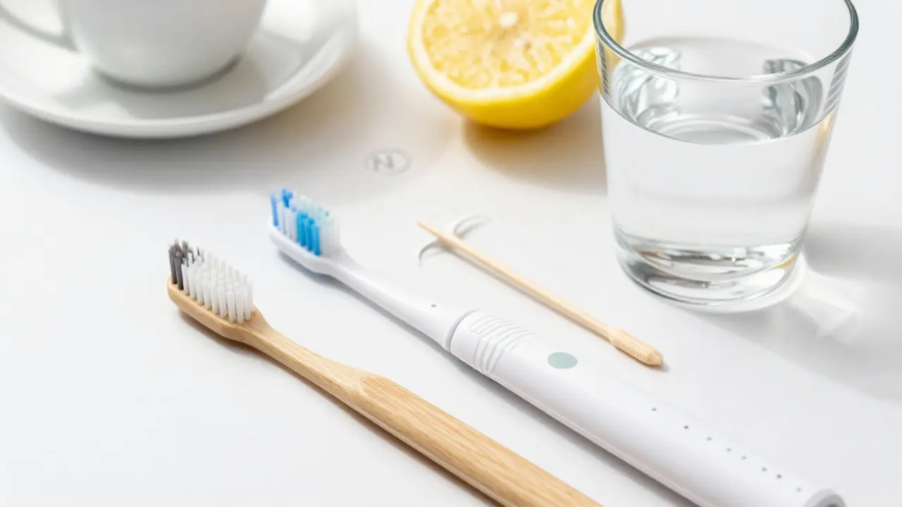 Předměty pro domácí ústní hygienu a prevenci tvorby kamene
