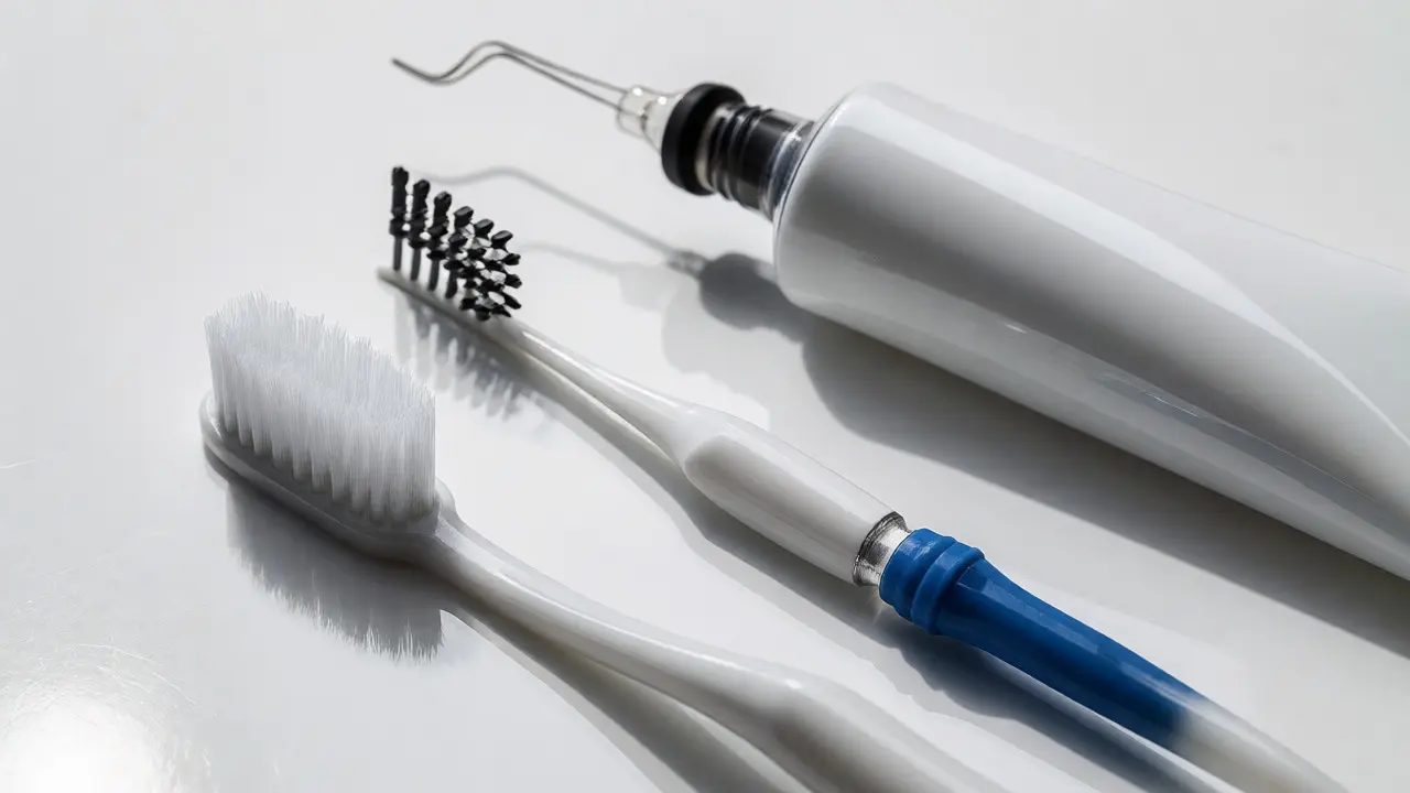 Hygienické pomůcky pro šetrnou péči o zubní náhrady