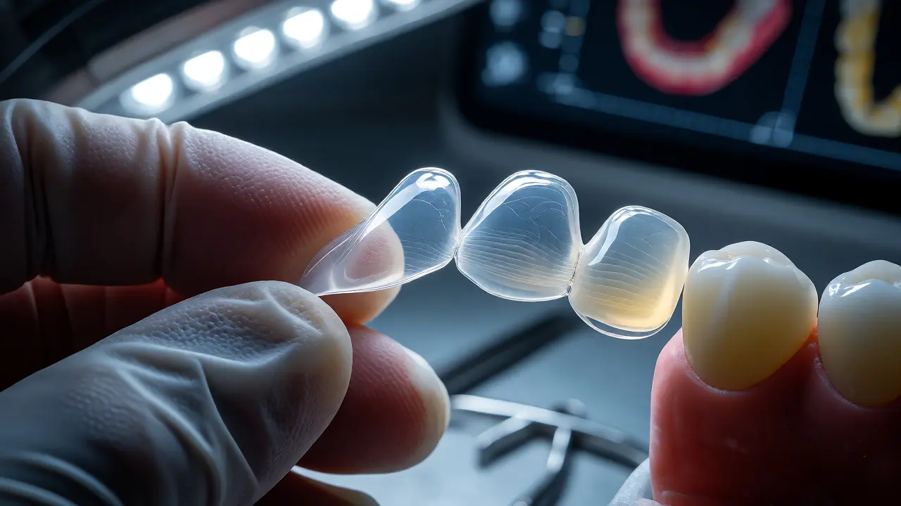 Zubní technici pracující s tenkými porcelánovými fazetami